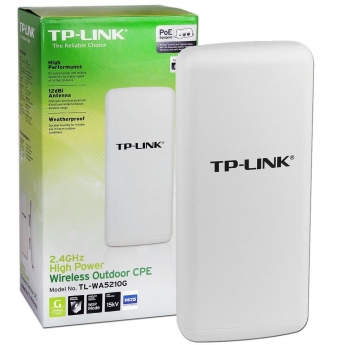 Wi-Fi Антена TP-Link TL-WA5210G, Access Point 54Mbps High-Power Wireless Outdoor, влагозащитен кожух, 12dBi насочена