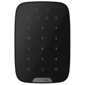 AJAX KeyPad Plus: Безжична сензорна клавиатура с вграден четец за безконтактни RFID карти за активиране/дезактивиране на охранителна система Ajax