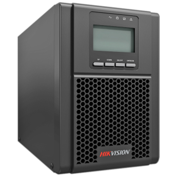 Непрекъсваемо токозахранване /UPS/ HIKVISION DS-UPS01K24-R/TS: 1000VA - 900 Watt, OnLine технология с двойно преобразуване, чиста синусоида, 4 x IEC C13 изхода, 2 батерии 12V/9 Ah