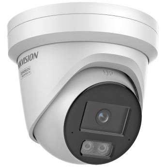 Мрежова IP камера HIKVISION DS-2CD2347G3-LI2UY: 4 MPX, AcuSense 3.0 алгоритми, ColorVu 3.0 със Smart Hybrid Light комбинирано БЯЛО и инфрачервено осветление до 30 метра, обектив 4 mm, двоен микрофон