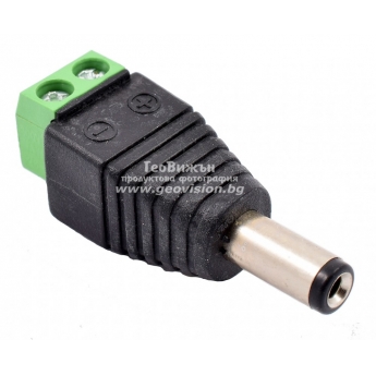 Захранваща букса с клема, мъжка