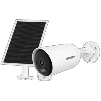 Автономна IP камера HIKVISION DS-2CFS04/4G: 4 MPX, 4G LTE модем за СИМ карта, соларен панел, литиева батерия, Motion Detection 2.0, Smart Hybrid Light осветление, обектив 2.8 mm, микрофон и говорител