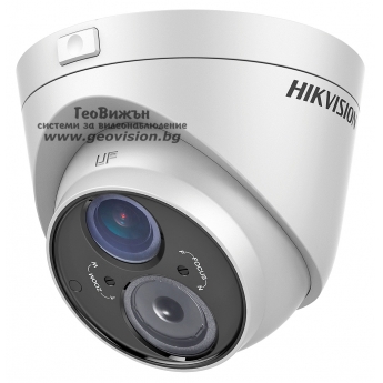HD-TVI камера HIKVISION DS-2CE56D5T-VFIT3: 2 мегапиксела /FullHD 1080P/ 1920x1080 px, варифокален обектив 2.8-12 mm