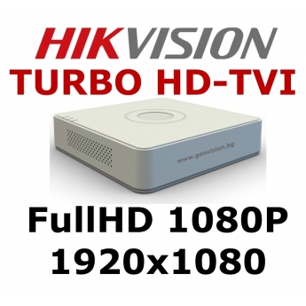 4 канален бюджетен цифров видеорекордер HIKVISION DS-7104HQHI-F1/N