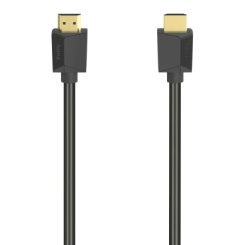 Високоскоростен HDMI 4K кабел HAMA с пренос на видео и аудио данни. С позлатени конектори, екраниран - 5 метра
