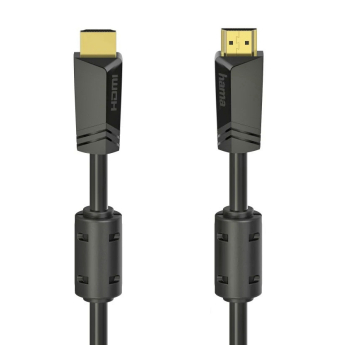 Високоскоростен HDMI 4K кабел HAMA с пренос на видео и аудио данни. С позлатени конектори, екраниран - 10 метра