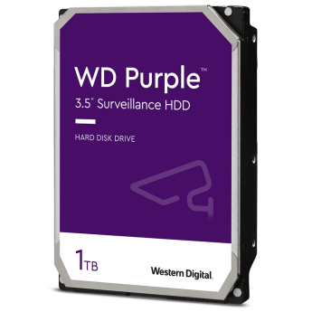 Твърд диск за вграждане във видеорекордер: 1 TB - Western Digital PURPLE серия WD10PURZ