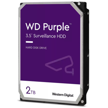Твърд диск за вграждане във видеорекордер: 2 TB - Western Digital PURPLE серия WD20PURZ