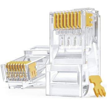 Конектор за мрежов LAN кабел KELine MP-RJ45-8P8CU: UTP, CAT.5e, RJ45-8p8c, с позлатени пинове