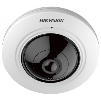 HD-TVI панорамна камера 180 градуса HIKVISION DS-2CC52H1T-FITS: 5 мегапиксела 2560x1944 px, обектив 1.1 mm, вграден микрофон