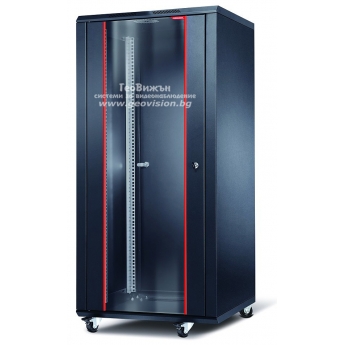 19" Комуникационен шкаф - стоящ 20U: FORMRACK INT-20U6060, 600x600х1050 mm /ШхДхВ/ с неотваряеми страници