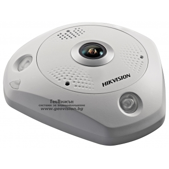 Панорамна 360 градуса мрежова IP камера HIKVISION DS-2CD6365G0-I - 6 мегапиксела, с AcuSense технология и вграден DEEP LEARNING алгоритъм за класификация и прецизна детекция  на хора и превозни средст