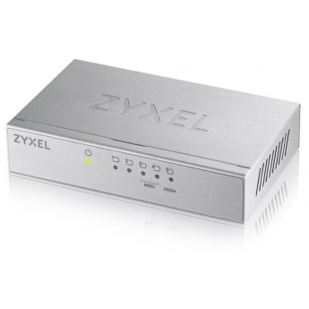 Мрежов суич без PoE захранване ZYXEL: GS-105B-V3 - 5xRJ45 LAN порта, скорост 10/100/1000 Mbps