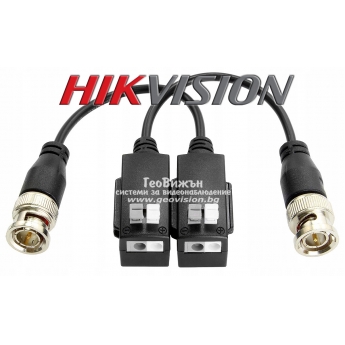 HIKVISION DS-1H18S - 1 канален пасивен видео балун за пренос на видео сигнал по UTP кабел