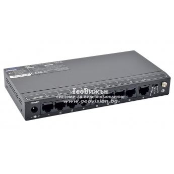 UTEPO SF9P-HM: 9 портов суич с 8 x 10/100 Mbps PoE порта + 1 x 10/100 Mbps uplink порта. До 30 W на портове 1-8. Общ PoE капацитет 93 W