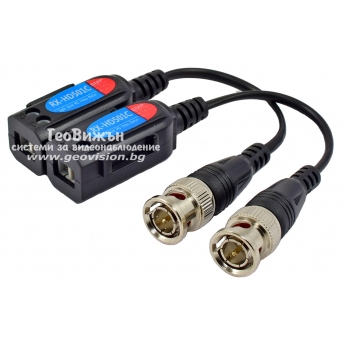 FOLKSAFE RX-HD501C - 1 канален пасивен 4K видео балун за пренос на видео сигнал по UTP кабел