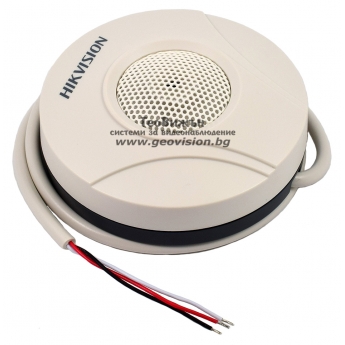 Високочувствителен микрофон с предусилвател и филтър за фонови шумове HIKVISION DS-2FP2020 - за мрежови IP камери
