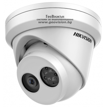 Мрежова IP куполна камера HIKVISION DS-2CD2323G2-IU - 2 мегапиксела, с AcuSense технология и DEEP LEARNING алгоритъм, обектив 4 mm, вграден микрофон