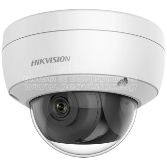 Мрежова IP камера HIKVISION DS-2CD2123G2-IU: 2 MPX, с AcuSense технология и DEEP LEARNING алгоритъм, обектив 2.8 mm, инфрачервено осветление до 30 метра, вандалоустойчива, вграден микрофон