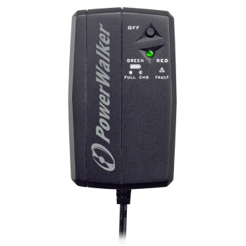 Захранващ адаптер с UPS функция, PowerWalker DC12V: входящо напрежение AC90-264V, изходящо напрежение DC12V, 2.1 Amp /25 W/, с литиево-йонна батерия 2600 mAh, защита от пренапрежение