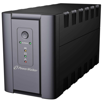 Непрекъсваемо токозахранващо устройство /UPS/ Line Interactive, симулирана синусоида: PowerWalker VI1200SH, 1200VA - 600 Watt Max, 2xSchuko контакта и 2xIEC C13, 2 Батерии 12V/7 Ah