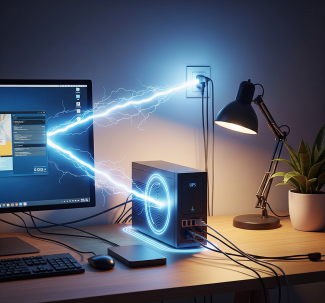 Как непрекъсваемите токозахранващи устройства (UPS) защитават вашата техника