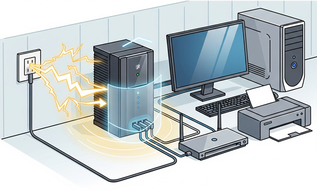 Как непрекъсваемите токозахранващи устройства (UPS) защитават вашата техника